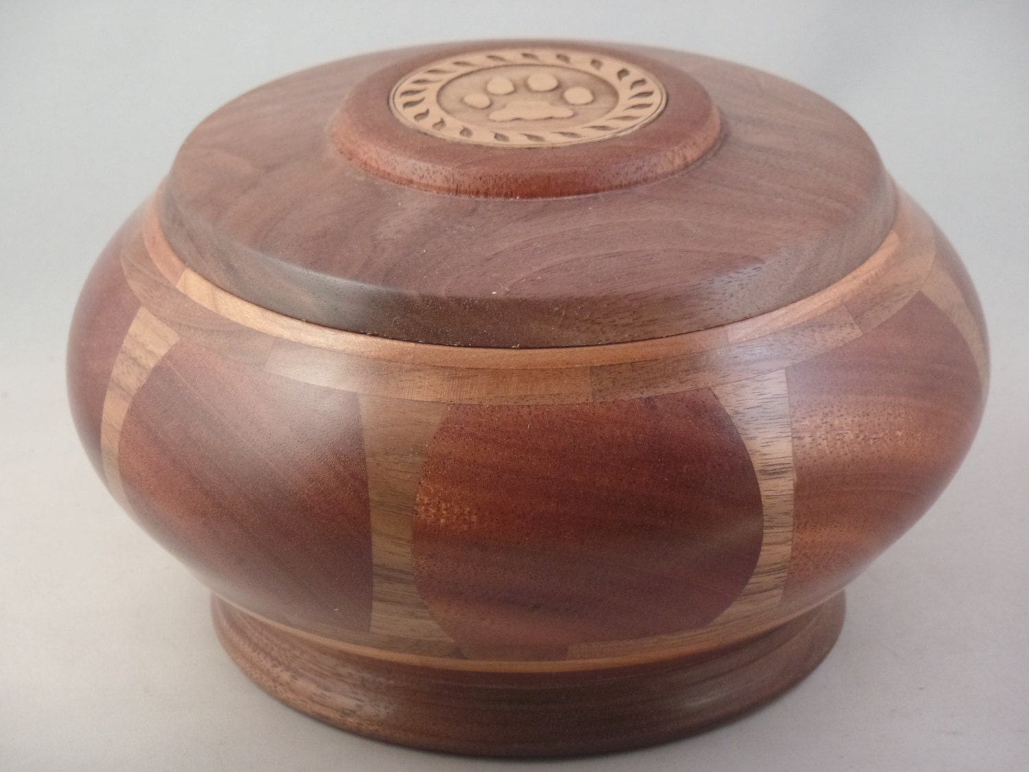 Pet Cremation Urn In African Mahogany by MyInspirationsInWood