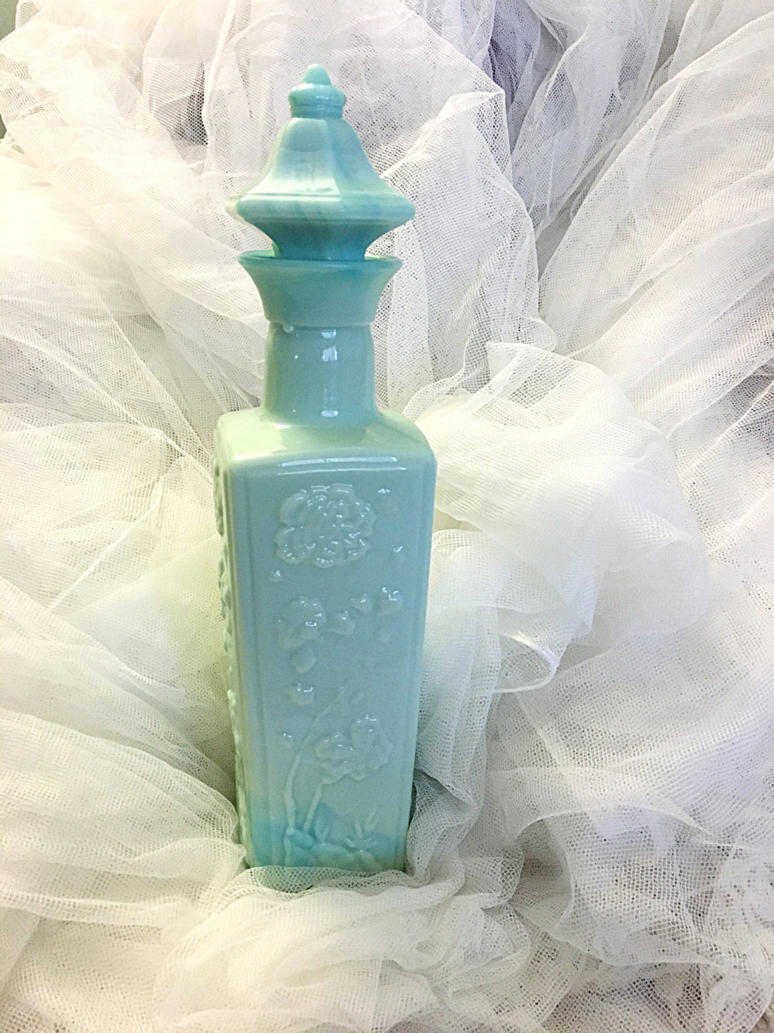 Vintage jade glass wine decanter wine decanter jim beam