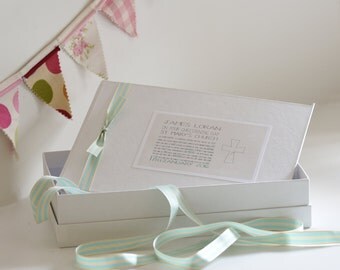 Christening and Baptism Photo Album, Guest Book, Boys Christening Gift, Girls Christening Gift, Baby Gift, Christening Photo Album,