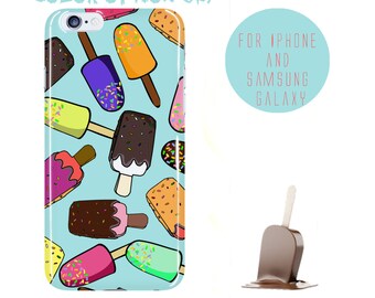 Polsicle Phone Case Icecream iPhone 6 Plus Case iPhone 6s Case Custom Samsung Galaxy s6 Case Ice Pattern Galaxy s7 Edge Cover Color Options