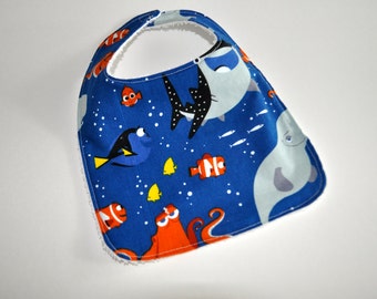 Ocean animals baby bib, Dory baby bib, Finding Dory bib, Finding Nemo baby bib, Dory Baby bibs, Disney Baby bibs, Finding Dory baby bibs