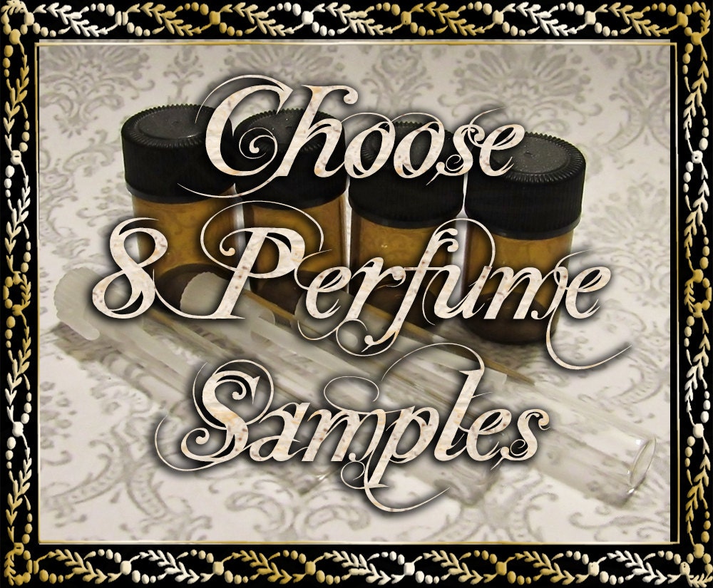 Perfume Oil Samples Choose Eight 8 1mL or 2mL Samples