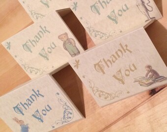 Digital or Printed Vintage Storybook Thank You Cards