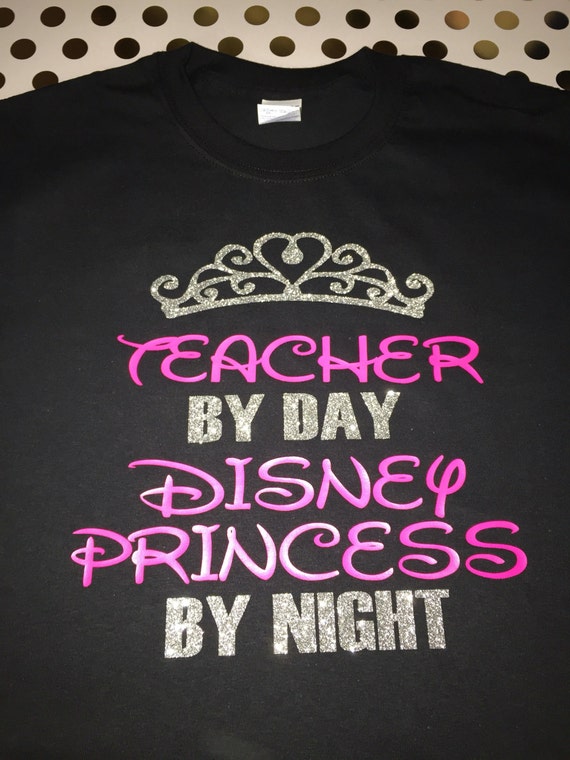 Download Teacher by day disney princess by night custom t shirt cute