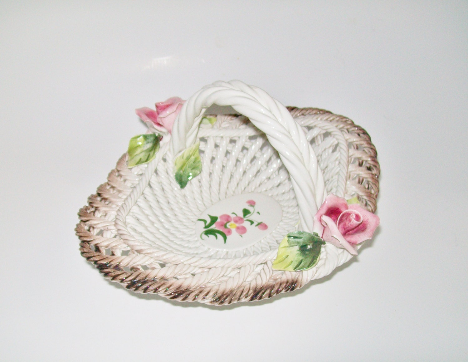 Vintage Capodimonte Candy Dish Made in Italy 1950's