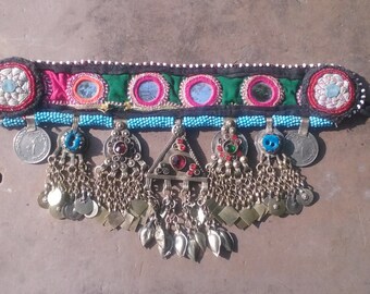 Beaded Kuchi Pendant Choker