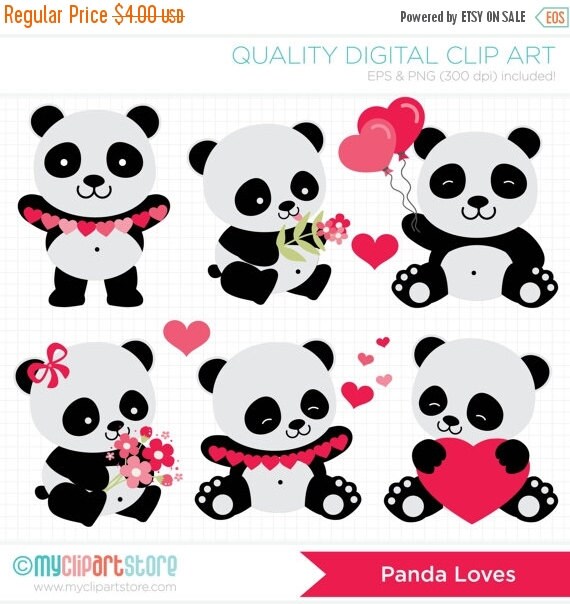 clipart panda valentine - photo #3