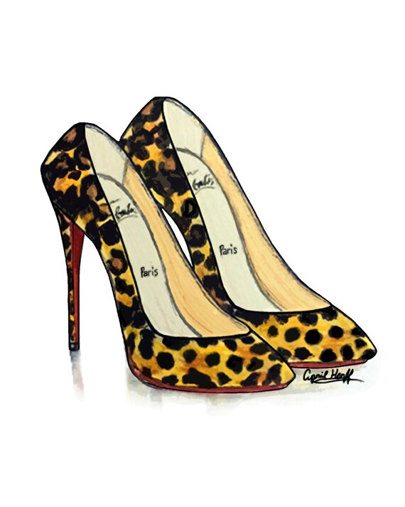 louboutin heels drawing