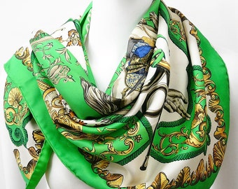 Authentic Vintage Hermes Silk Scarf Grand Apparat by CarredeParis