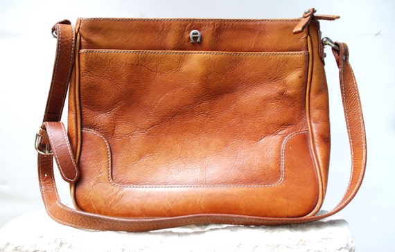 leather camel handbag