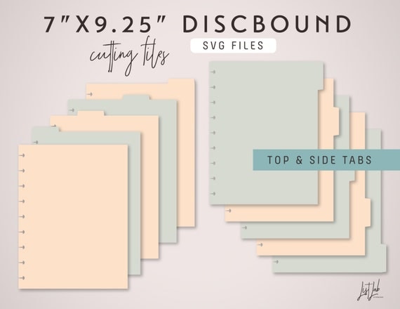 Download SVG DISCBOUND Planner Divider Pages Die Cutting Files