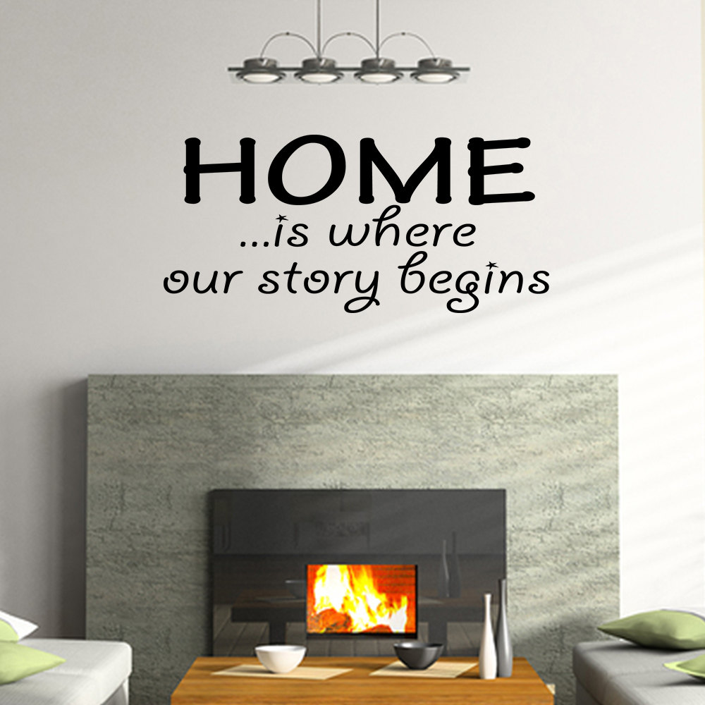 List 102+ Images home is where our story begins wall decal Superb