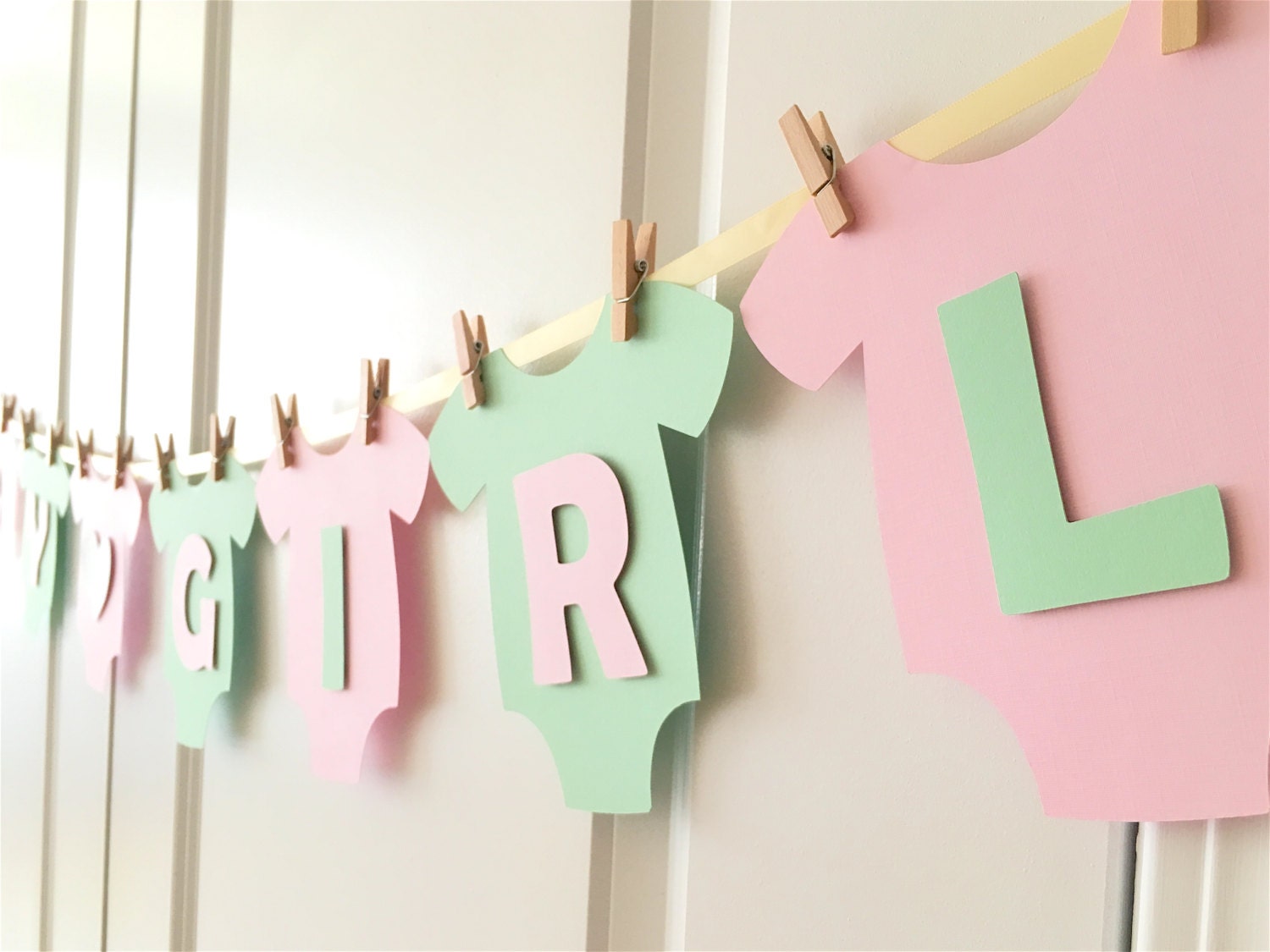 Baby OnePiece Bodysuit BABY GIRL Baby Shower by BubblyNewYork