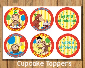 DIY Curious George Cupcake Topper