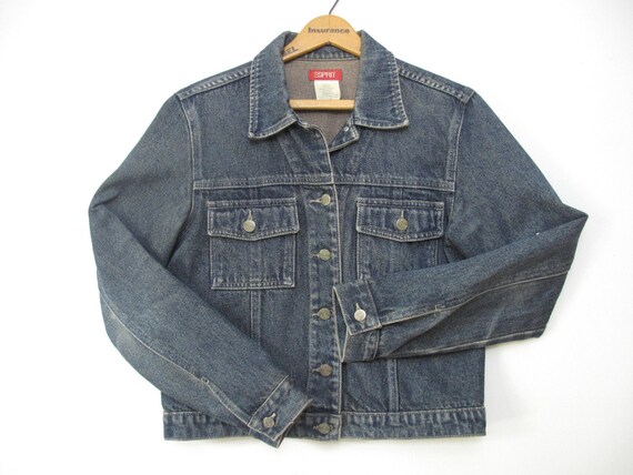 ESPRIT 80s Women's Denim Jean Jacket Classic by DairylandVintage