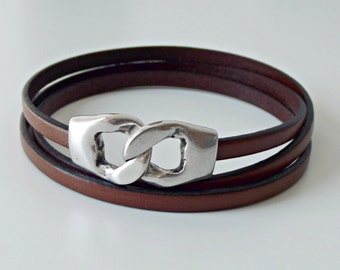 Wrap bracelet, leather bracelet, leather wrap, boho bracelet, boho wrap bracelet, leather cuff, bracelets for women, gifts for her