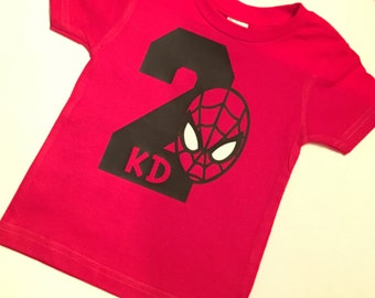 Spiderman Birthday Shirt | Etsy