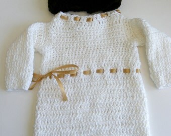 HALLOWEEN NB through 5T "Little Boo" Princess Leia Inspired Costume for Baby or Toddler Girl