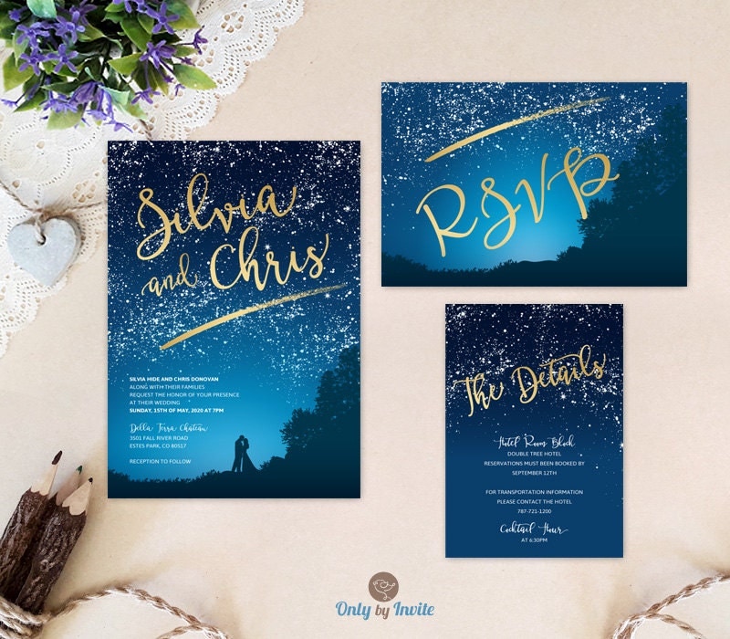 Night Wedding Invitations 3