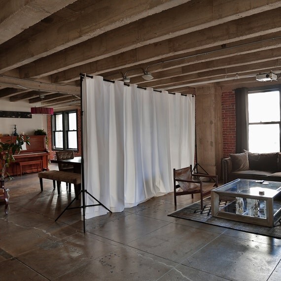 Muslin Freestanding Room Divider Kit For Rooms 8ft to 9ft