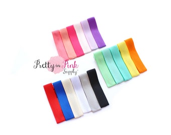 Ribbon Lined Hair Clips Choose quantity.... Hair Clips...Lined Hair Clip...Ribbon Alligator Clip...DIY Hair Clip...Wholesale...Baby Girl