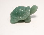 Green Aventurine Crystal Turtle 2 inch Feng Shui Long Life, Wisdom Stability