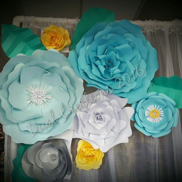 Giant Paper Flower Party and event decorations by DualCreations