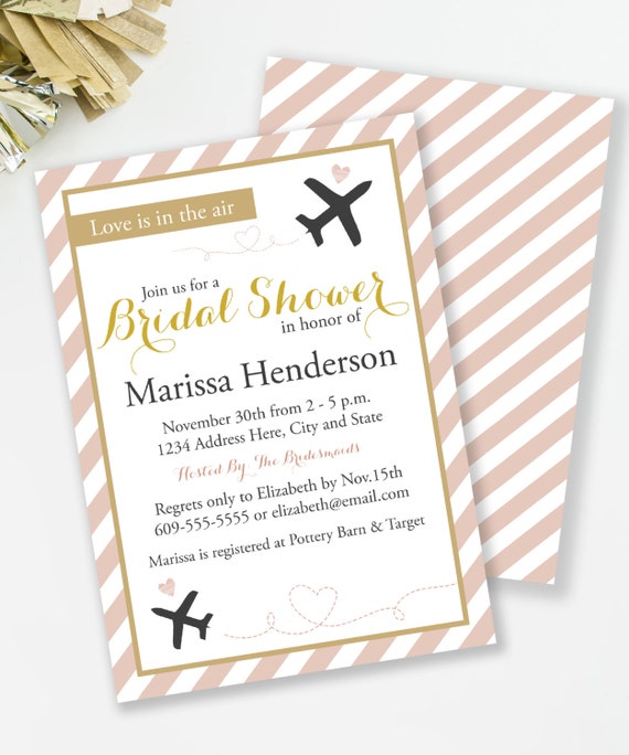 Travel Bridal Shower Invitations 10