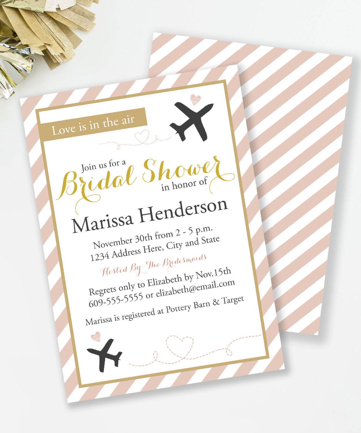 Travel Shower Invitations 6