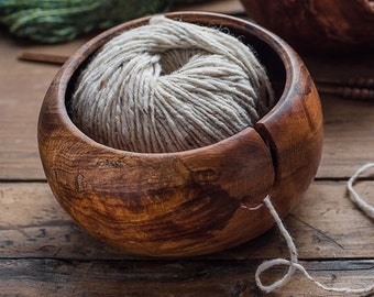 Wooden Yarn Bowl, Gift for her, Custom Yarn Bowl, Personalized Yarn Bowl, Gift for Her, Wood Yarn Bowl, Wood Knitting Bowl