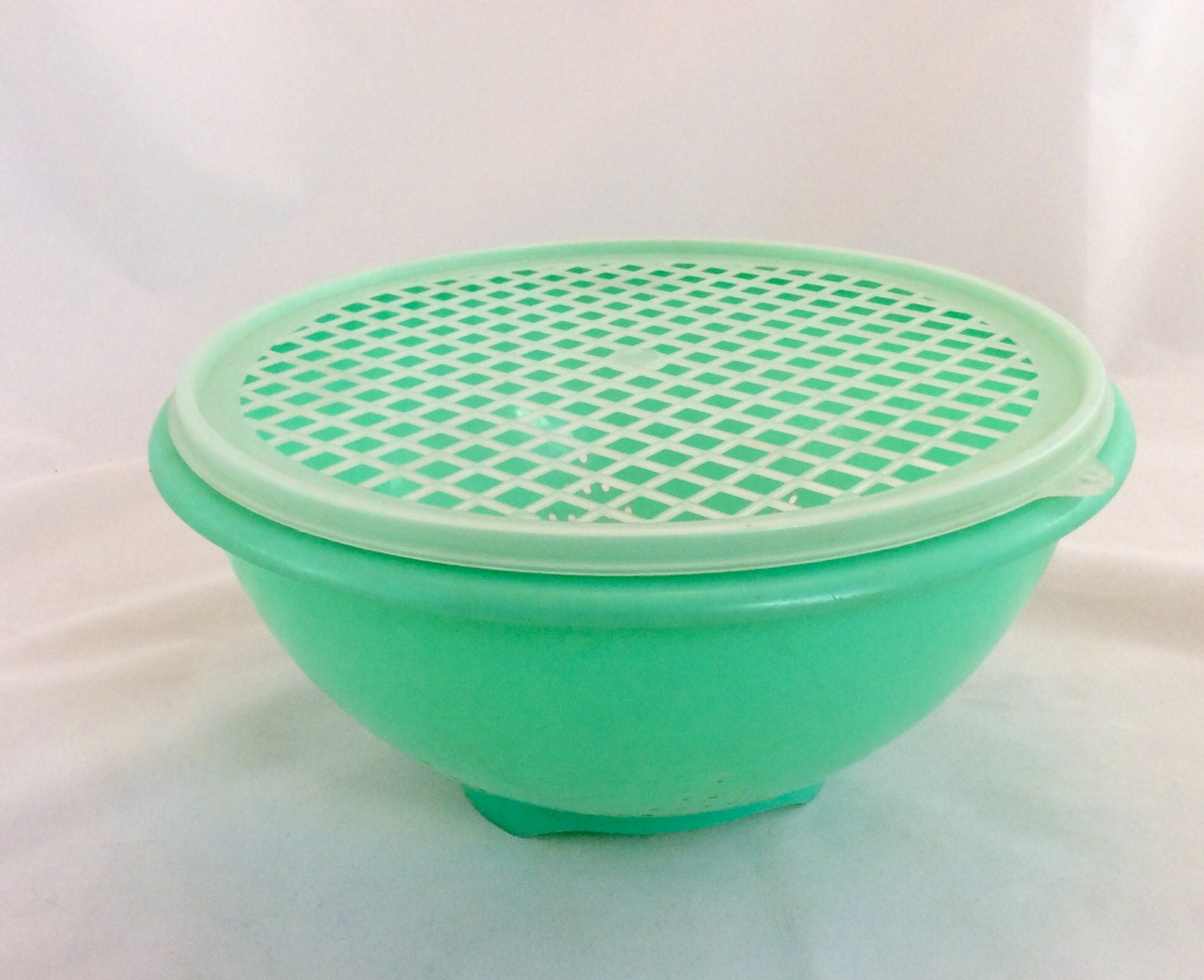 Vintage Green Tupperware Colander Jadeite Tupperware Colander