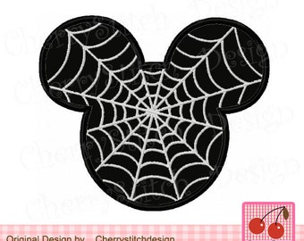 Halloween Mickey Mouse ears Machine Embroidery Applique Design - 4x4 5x5 6x6 inch
