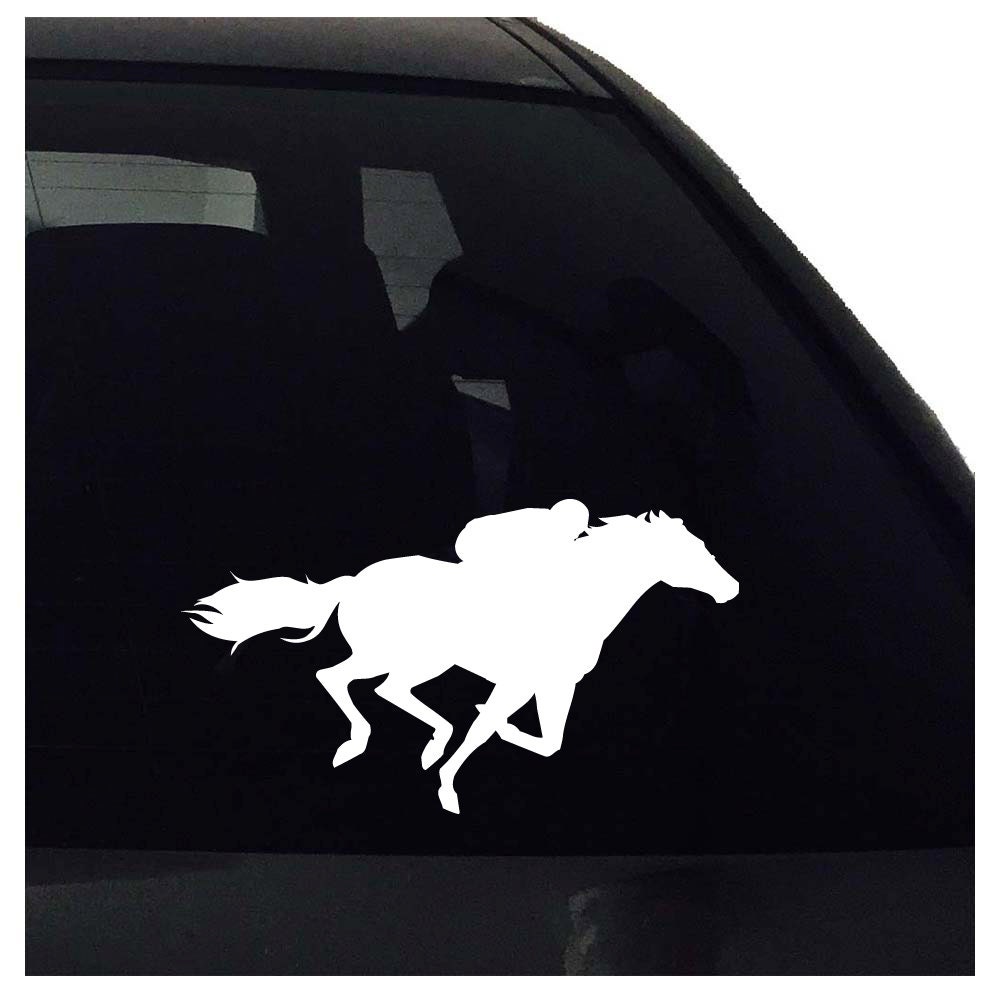 Horse Racing Vinyl Decal Car Window Bumper Laptop Decal