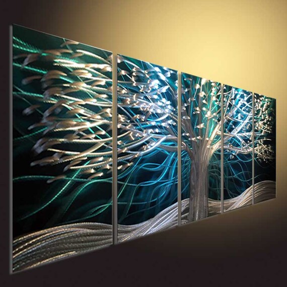 Original Abstract Wall Art Metal Wall Art Modern 3D by tomouk
