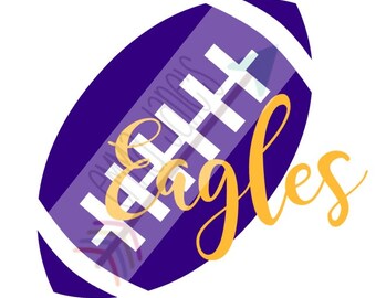 EAGLES FOOTBALL SVG Digital Cut File Ga Southern