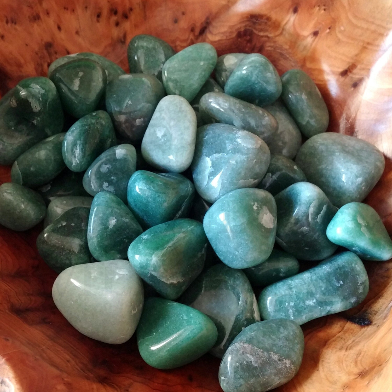 Aventurine Tumbled Stone by WendyWildcraft on Etsy