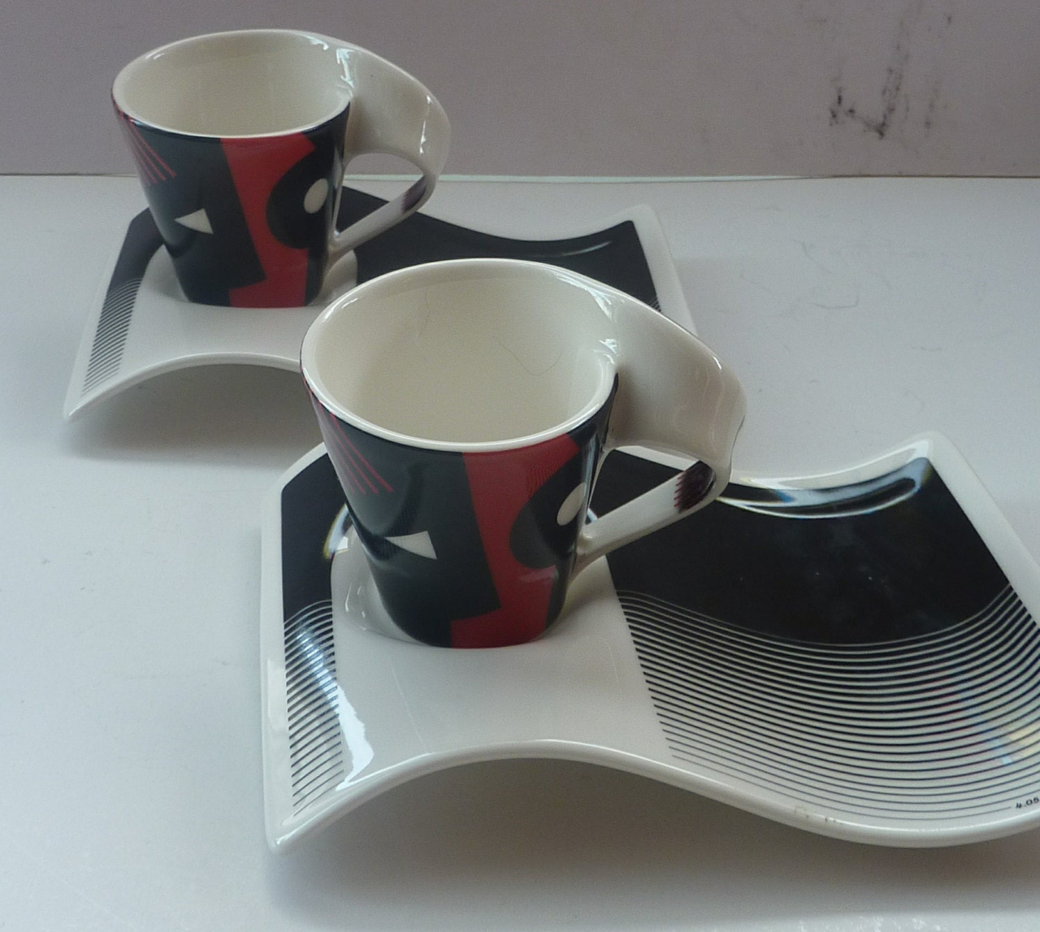 Villeroy and Boch Cup and Saucer New Wave Shape 4.05