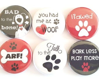 Dog Lovers Magnets, Refrigerator Magnets, Dog Magnets, Fridge Magnets, Funny Dog Magnets, Humorous Magnets, Dog Lovers Magnets, Set of 6
