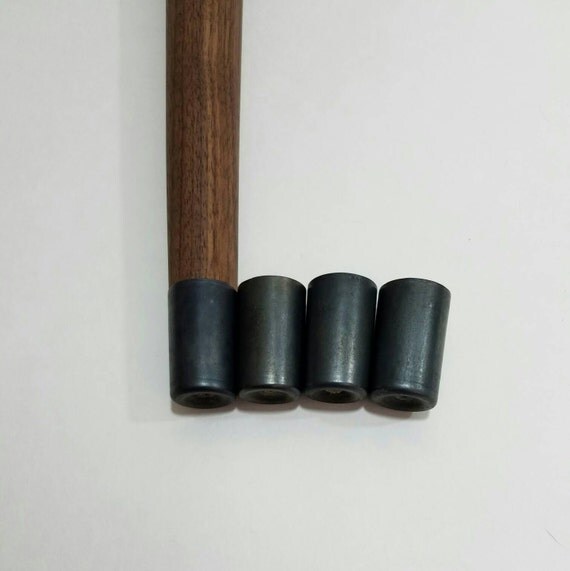 Mid Century Brass Caps For Table Legs Blackened Brass Caps