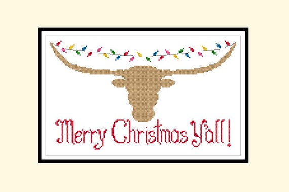 texas longhorn christmas lights original cross stitch pdf texas longhorn christmas lights original cross stitch pdf