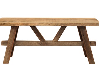 Barn Wood Coffee Table – Reclaimed wood furniture – Living room – rustic décor accent