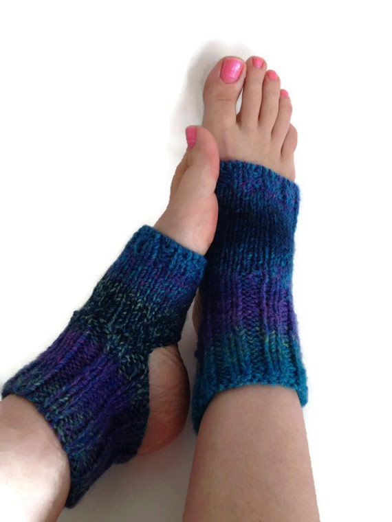 Flip flop socks hand knit toeless socks