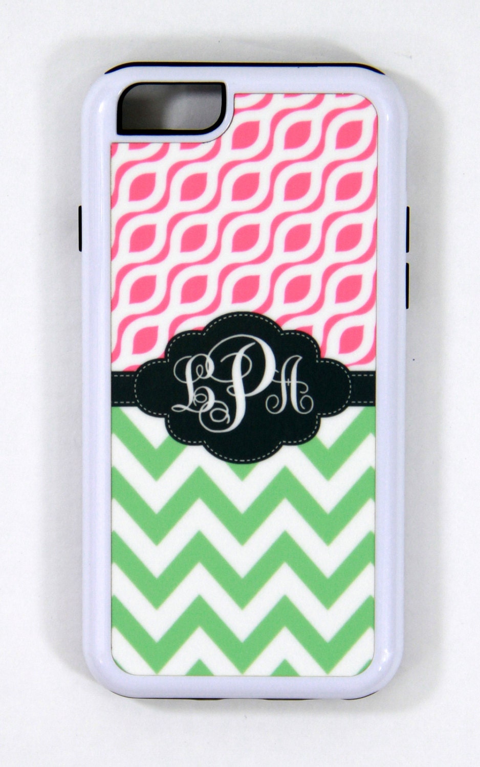 Cell Phone Case Monogrammed Personalized iPhone 7 by ChicMonogram