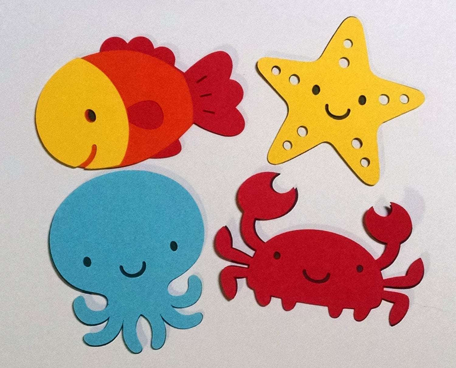 8 Under the Sea 5 inch die cut shapes