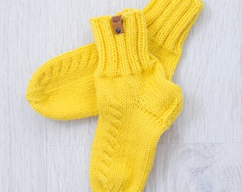 1-7 US Youth Socks / Handmade Merino Socks / Hand Knit socks / Socks Merino Wool