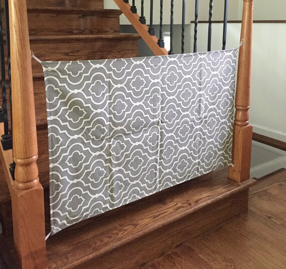 Custom fabric baby gate Custom safety gate Handmade by sewamelie