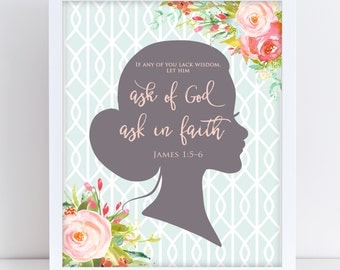 LDS Young Women Theme 2017, Mutual Theme 2017, James 1:5–6, If any of you lack wisdom, let him ask God, Printable Young Women Theme 2017 2