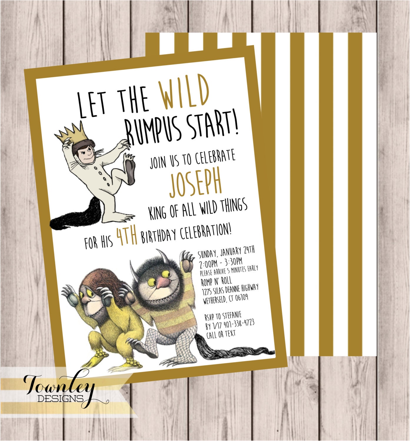 Where The Wild Things Are Birthday Invitations 8