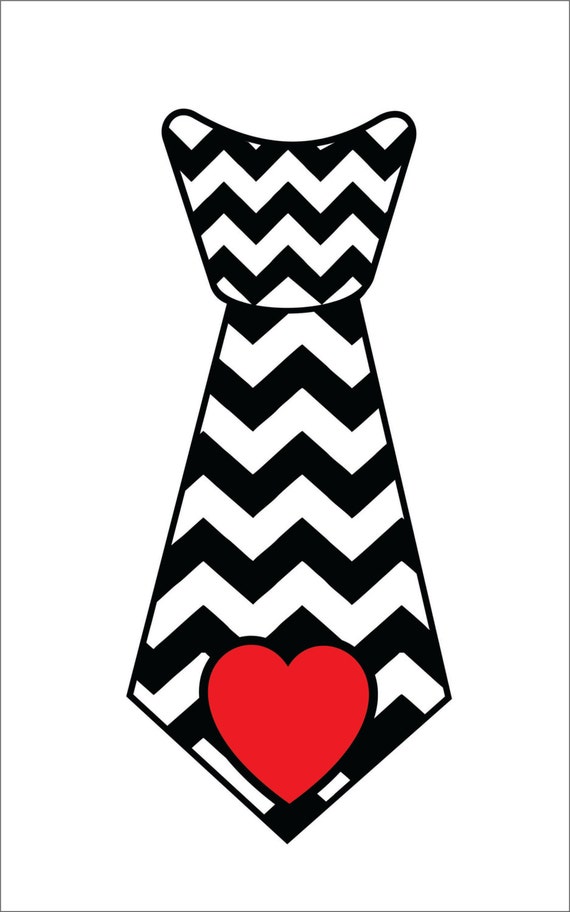 Download Items similar to Chevron heart Valentine's tie SVG vector ...