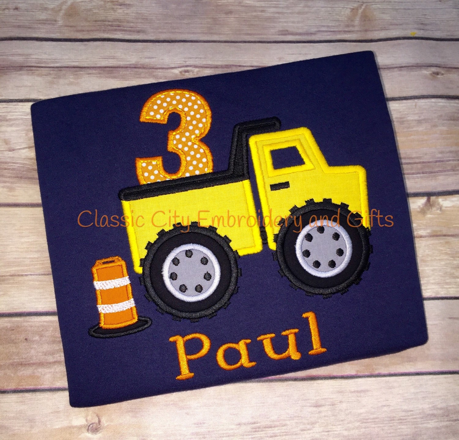 Boy Birthday Construction Shirt Dump Truck Birthday Shirt 4548